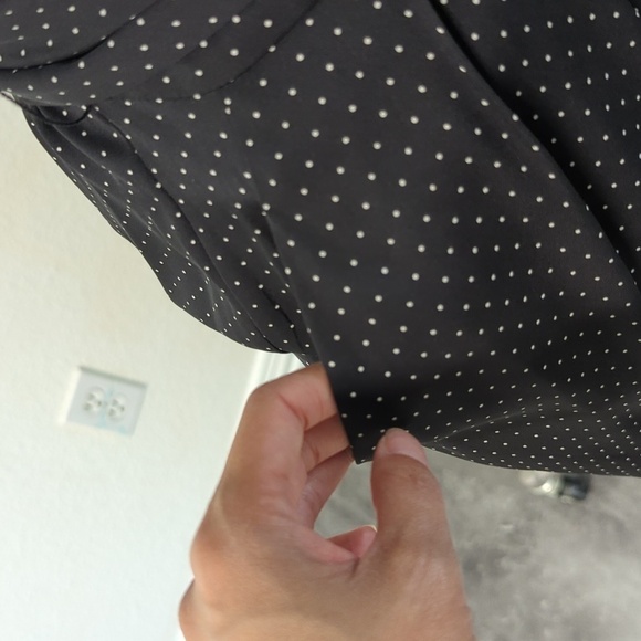 Diane von Furstenberg Polka Dot Halter Straight Leg Silk Jumpsuit Black White 4 - Picture 7 of 11